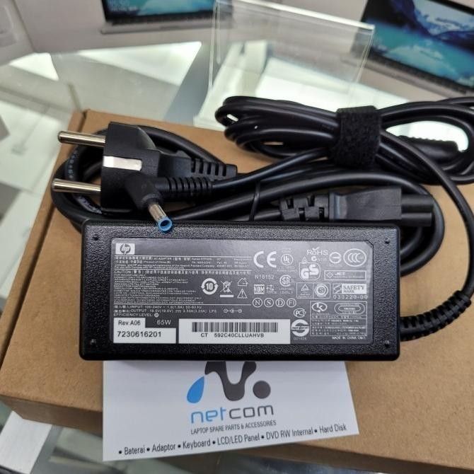 Adaptor Charger Laptop Hp14, Hp Envy 14, Hp Pavilion Pin Biru -Jbpart