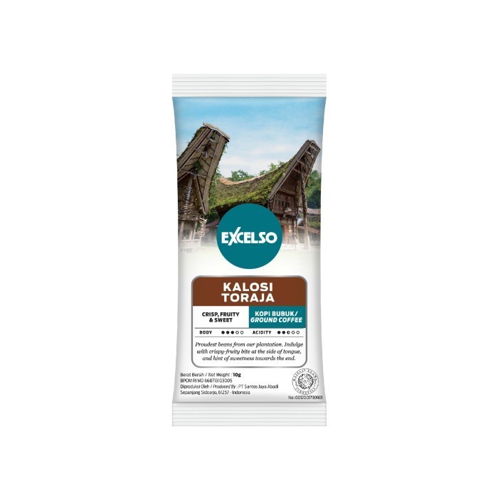 

Excelso Kopi Single Serving Kalosi Toraja Pack Of 5 Folding Box