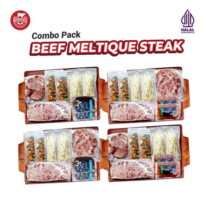 

Paket Komplit Hemat Beef Meltique Steak Combo Pack, Brothermeatshop TRS