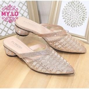 Sandal Pesta Wedges Wanita Selop Kebaya Import Mylo Ms11A90