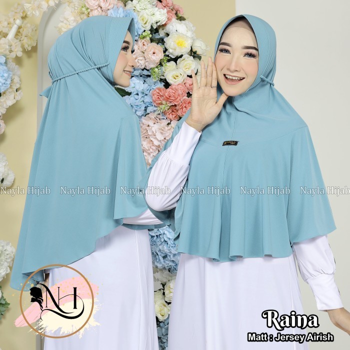 KERUDUNG INSTAN JERSEY TALI KEPANG RAINA HIJAB INSTAN JERSEY AIRIS