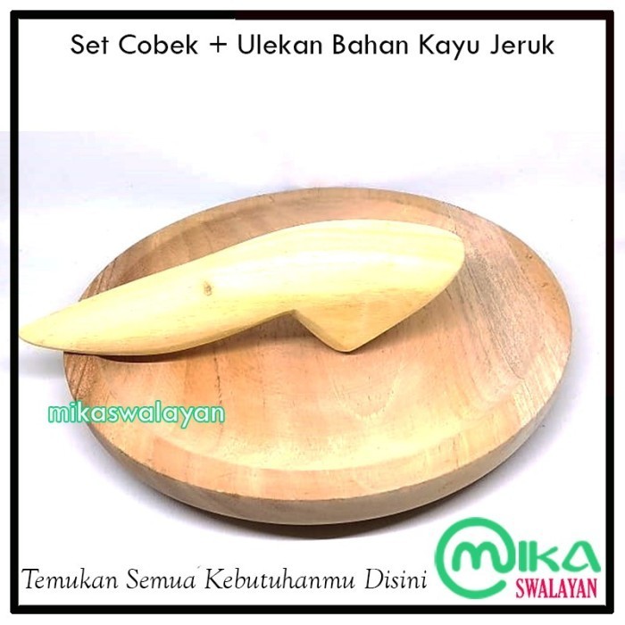 Dheao Dan Kayu Kayu Jeruk Jeruk Ulekan Dari Cobek Asli Original Kayu Cowet