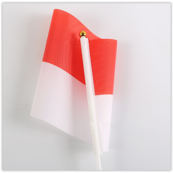 BU3 10PCS BENDERA KEMERDEKAAN BENDERA MERAH PUTIH KAIN BENDERA KAIN MERAH PUTIH KECIL BENDERA