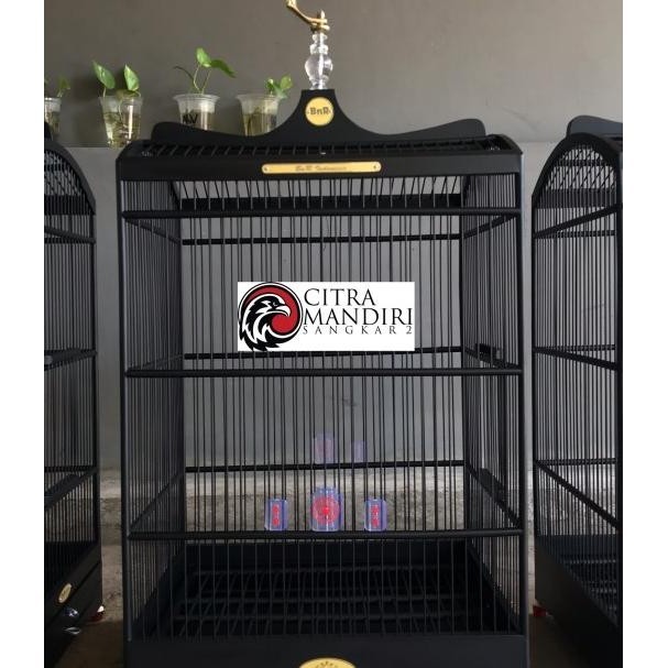 Sangkar Kandang Burung Kotak No 1 & No 2 Bnr Bla Doff
