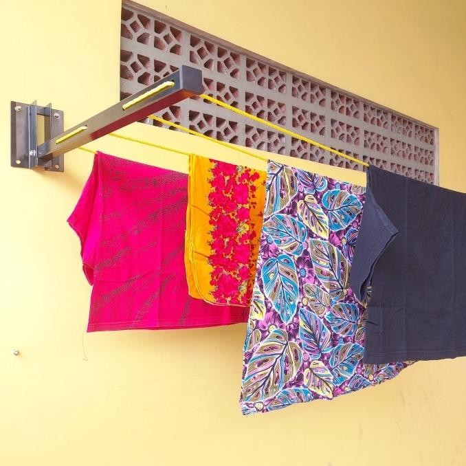 Bracket Jemuran Tempel Dinding, Besi Siku Jemuran