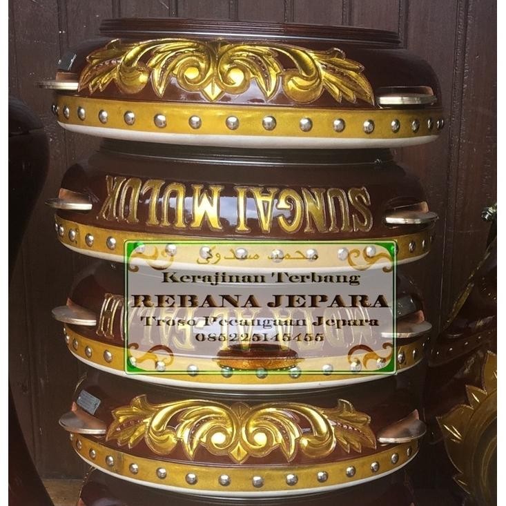 READY >> REBANA JEPARA HADROH TERBANG HADRAH 1 SET / 4  PCS UKIR