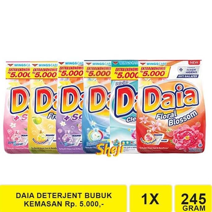 

DAIA DETERJEN BUBUK 245 GRAM /A502