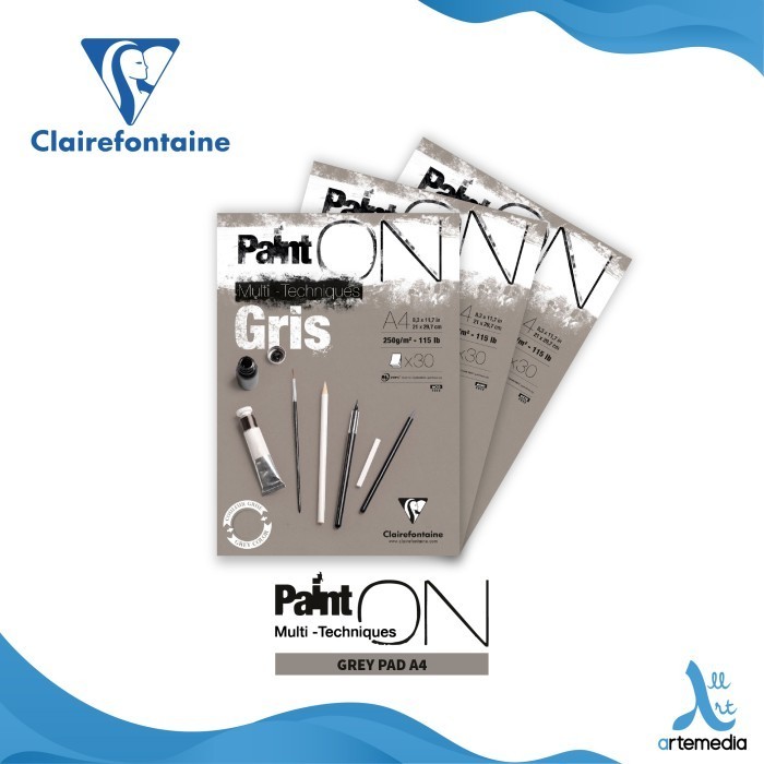 

Buku Sketsa fontaine Paint On A4 Grey Paper Multi Tecque Pad