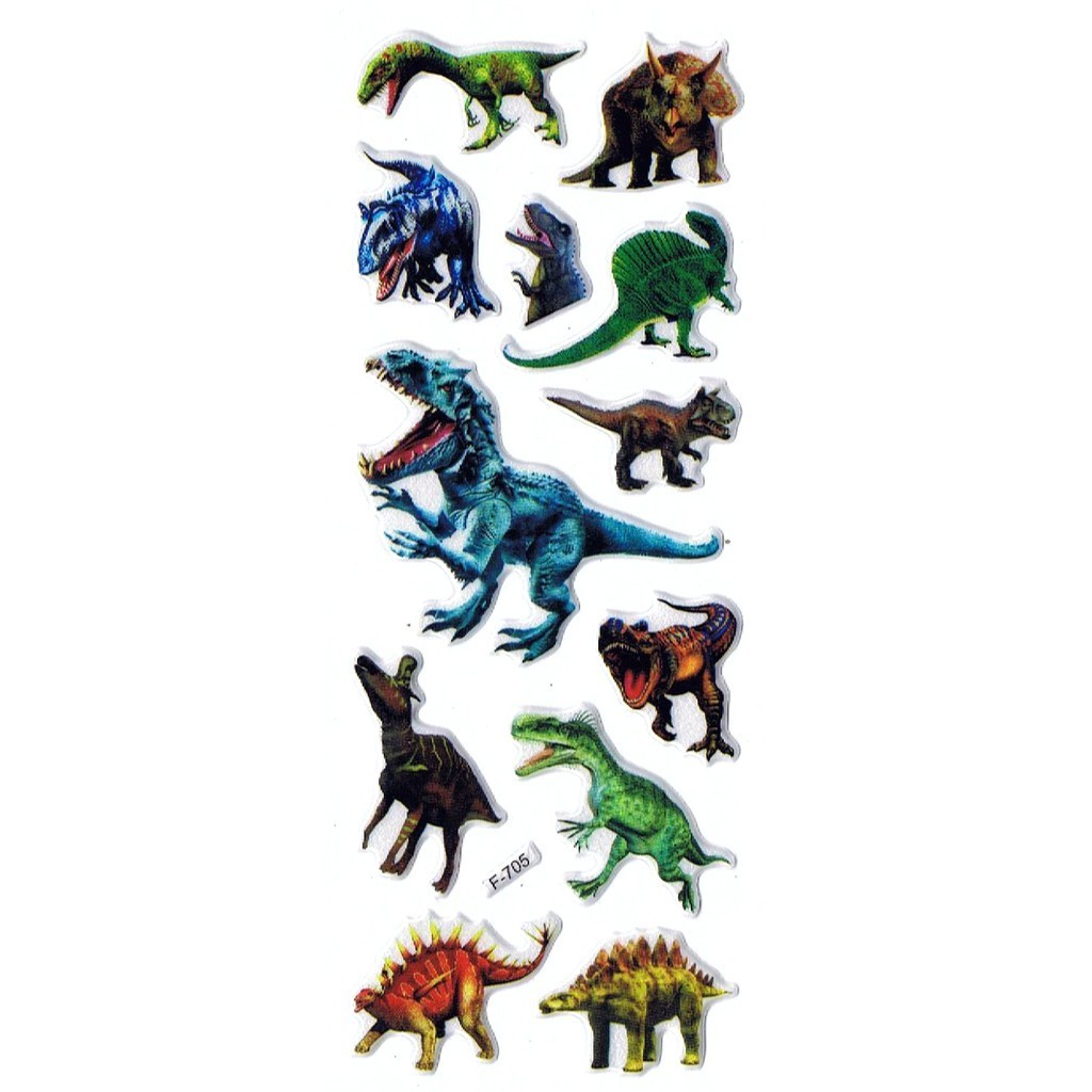 

SK408 Stiker Sticker Timbul Set Strip Aneka Gambar Kartun Dinosaurus