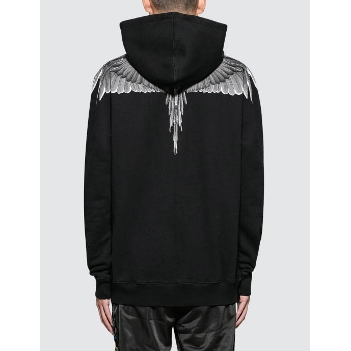 Marcelo Burlon Wings Hoodie Black Original Bnipwt