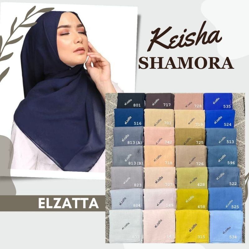 Keisha Shamora Elzatta Hijab Segi Empat