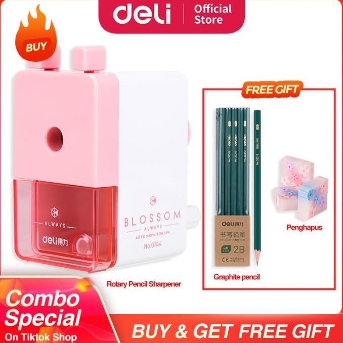 

COMBO SUPER HEMAT (Deli Rautan Putar, Pensil,Penghapus)