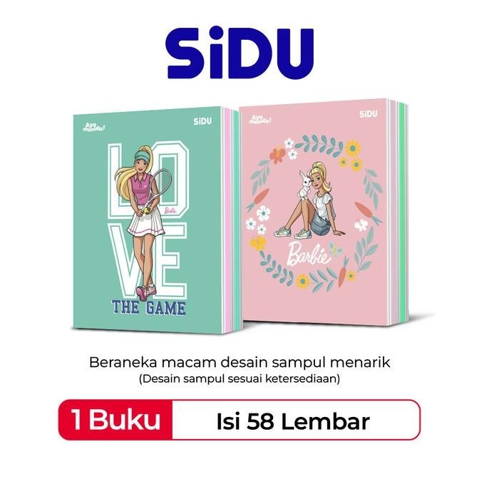 

SiDU Buku Tulis Barbie 58 Lembar - 10 Buku
