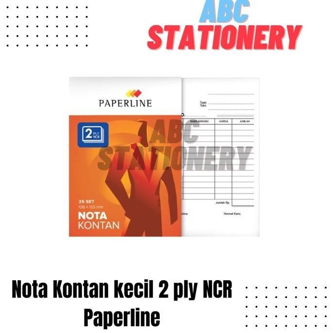 

Nota Kontan kecil 2 ply NCR Paperline (kelipatan 10 buku)
