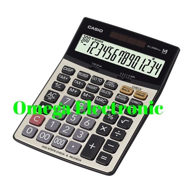 

Casio Calculator Check & Correct DJ-240DPLUS - Kalkulator Meja Desktop