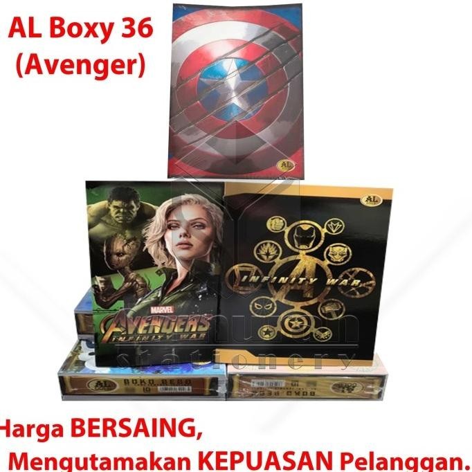 

Buku Tulis AL Gold Boxy 36 Lembar Frozen / B5 Bigboss Avenger 36 Lbr