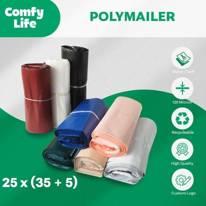

25 x 35cm Polymailer Polybag Kantong Amplop Plastik Packing (Isi 100)