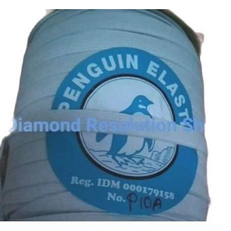 1 ROLL Karet Elastis Putih Penguin 1 cm / Tali Karet / Karet Kolor