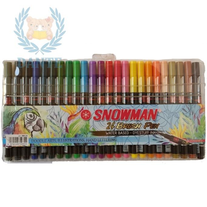 

SNOWMAN Brush Pen 24 Warna Set BM-24