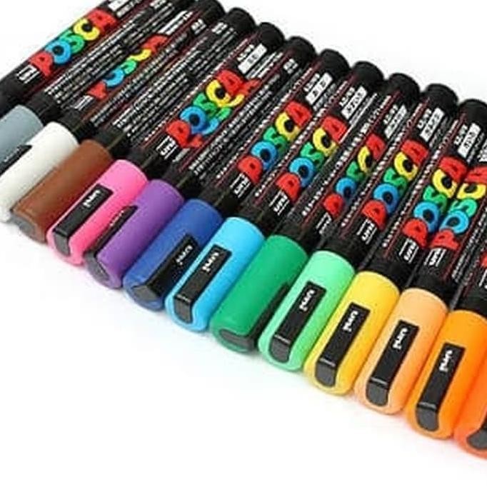 

Uni posca marker PC-5M - spidol set 15 warna