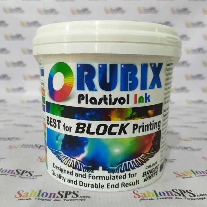 

TINTA SABLON PLASTISOL RUBIX BRIGHT WHITE 1KG