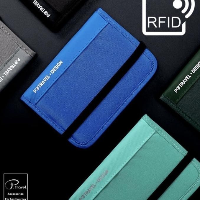 P Travel RFID Sling Pasport Bag Travel Organizer Tas Paspor