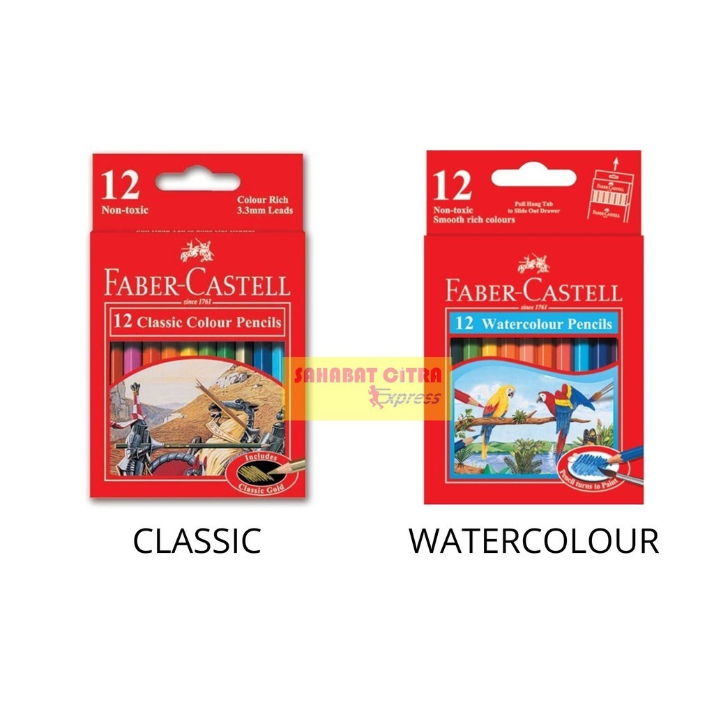 

PENSIL WARNA FABER CASTELL 12 COLOUR PENDEK 彩笔