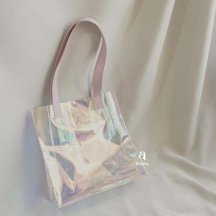 PVC Tote Bag Hologram Custom Nama