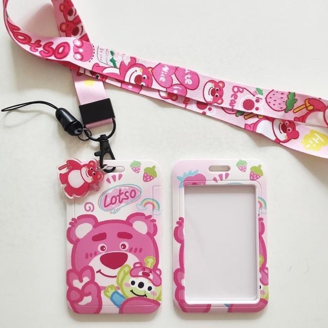 

ID Card Holder Name Tag Lanyard / Kalung Wadah Kartu Lotso Bear Lucu