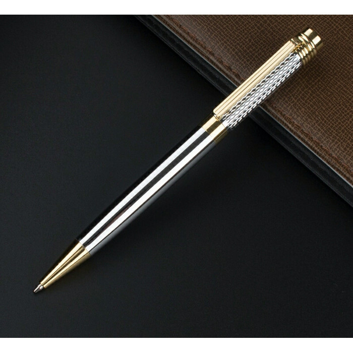 lpoin silver gold refil pen parker