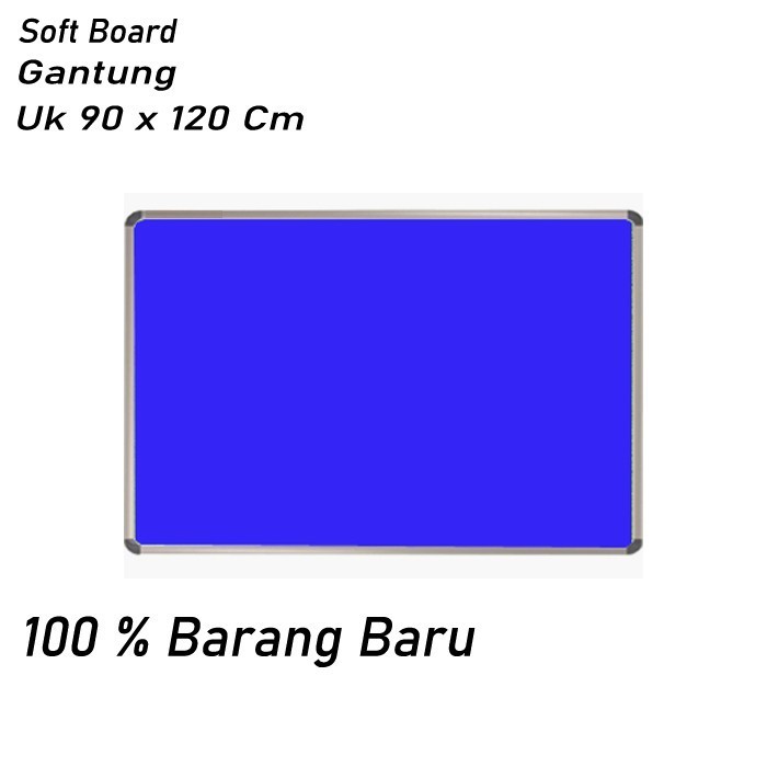 

Papan Mading / Softard Bludru sakana 90 x 120 cm Gantung