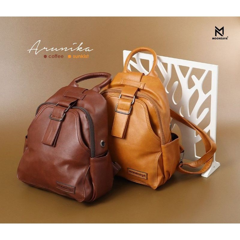 ARUNIKA ORI BY MOONZAYA TAS RANSEL WANITA RANSEL MODIS RANSEL KULIT SINTETIS