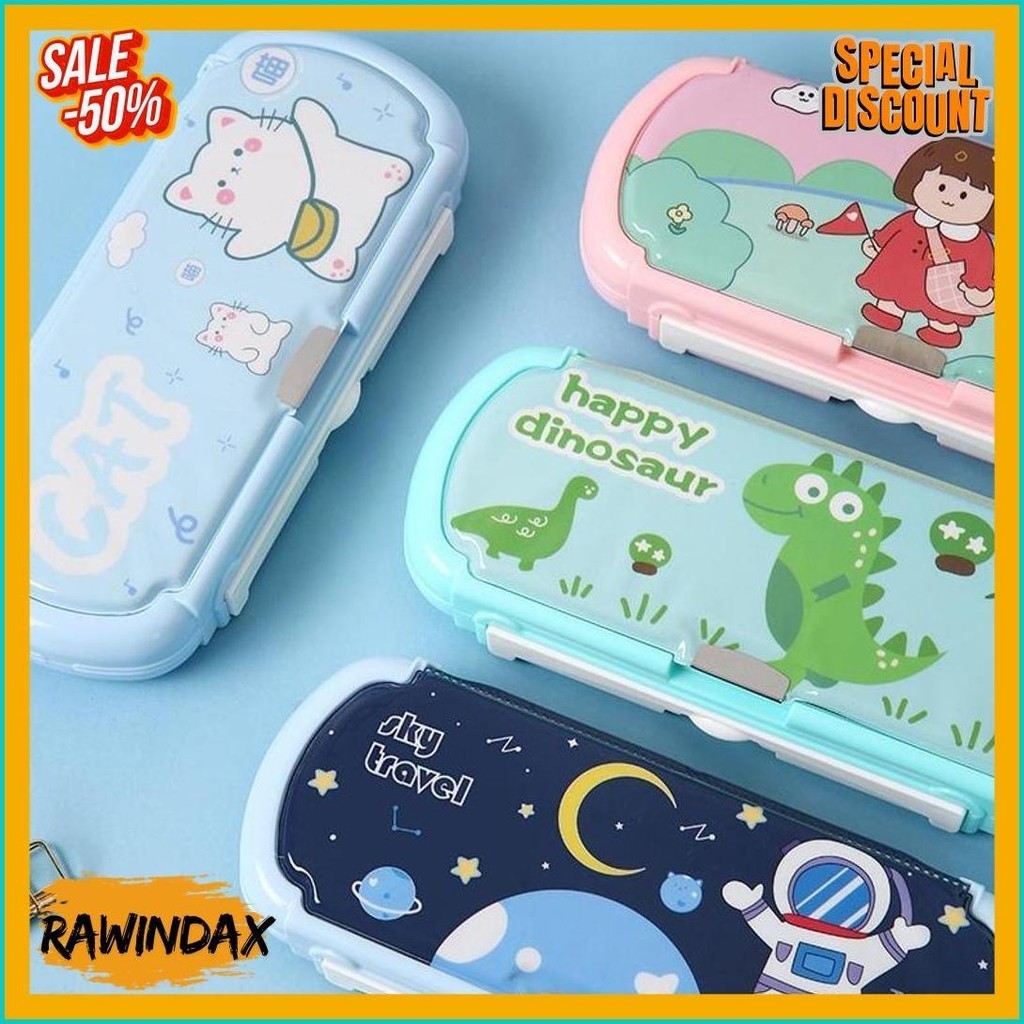 

Matougui Tempat Pensil Multifungsi Motif Untuk Anak Kotak Pensil Pola Kartun Lapisan Ganda Dan Tunggal Dengan (Cod)