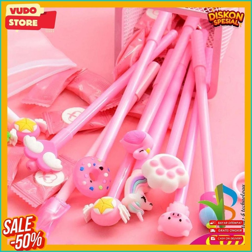 

Rb-A15 Pulpen Gel Karakter Lucu Set Isi 20Pcs Pena Free Zipper Pouch Tempat Pensil Transparan Murah (Lagi Rame)