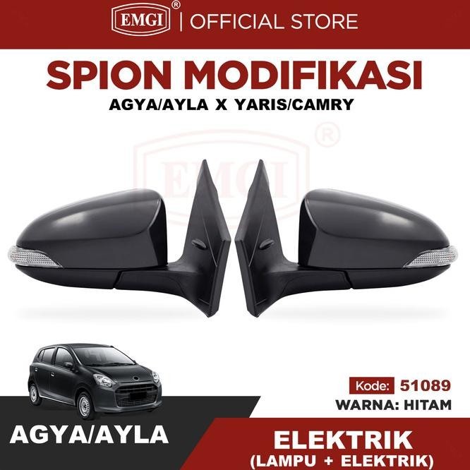 Modifikasi Spion Mobil Agya/Ayla Housing Yaris Vios - Elektrik