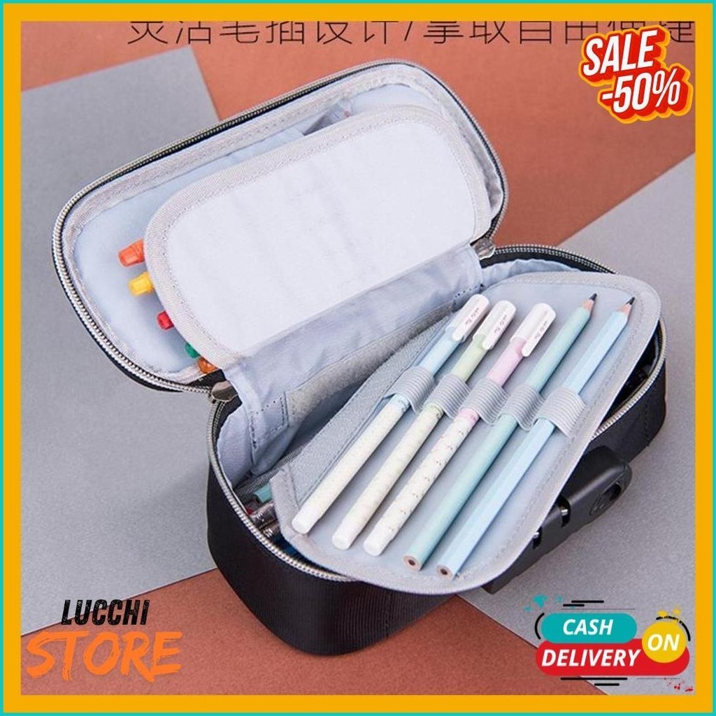 

Tempat Pensil Bahan Kapasitas Besar Dengan Resleting Dengan Kunci Kombinasi A967 (6.6)
