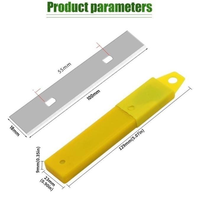 

Premium Refill Mata Pisau Cutter Kape Scraper Pembersih Kaca Portable 10 Pcs High Quality