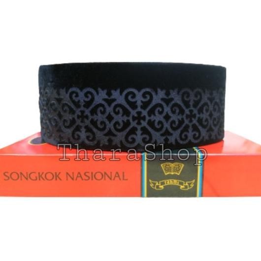 Peci Songkok Hitam Motif Laser Profil Ac | Kopiah Fah Terbaru