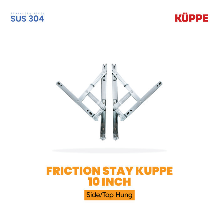 Kuppe Engsel Casement / Friction Stay 10 Inch, Aksesoris