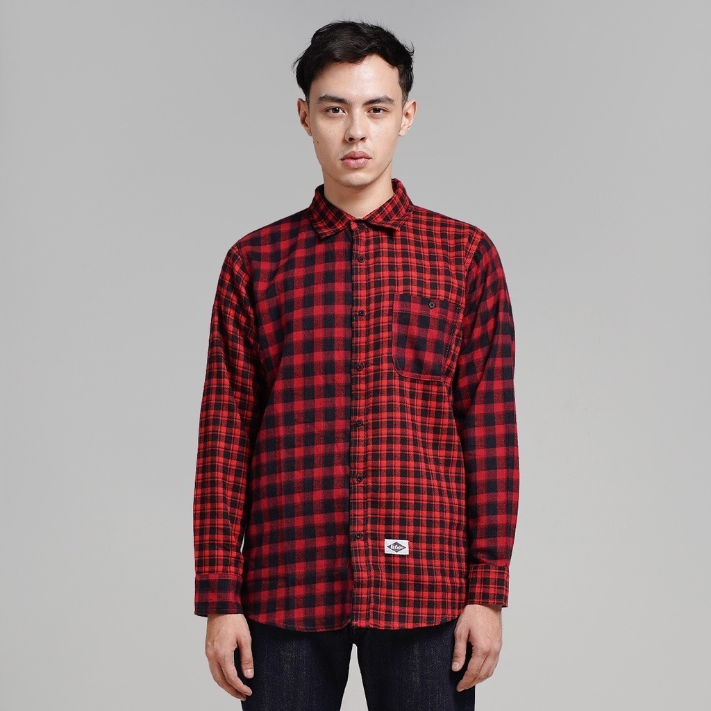 Lee Cooper Flannel Shirt Baxter Red