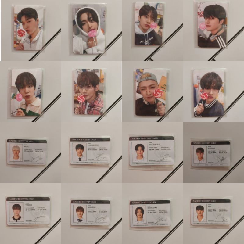 Photocard Nacific × Ateez R1 R4 R6 ID CARD