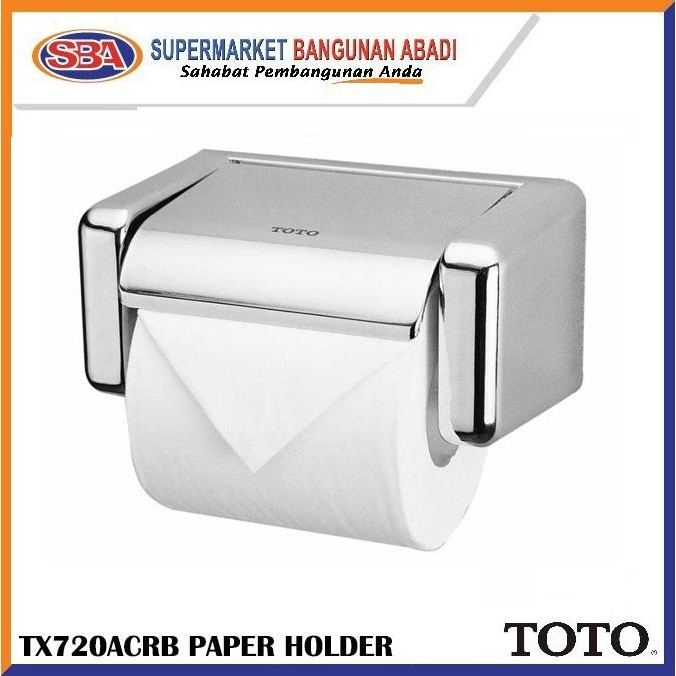 [ Ek ] Tempat Tissue Toilet Toto Tx720Acrb - Paper Holder Chrome  Ready