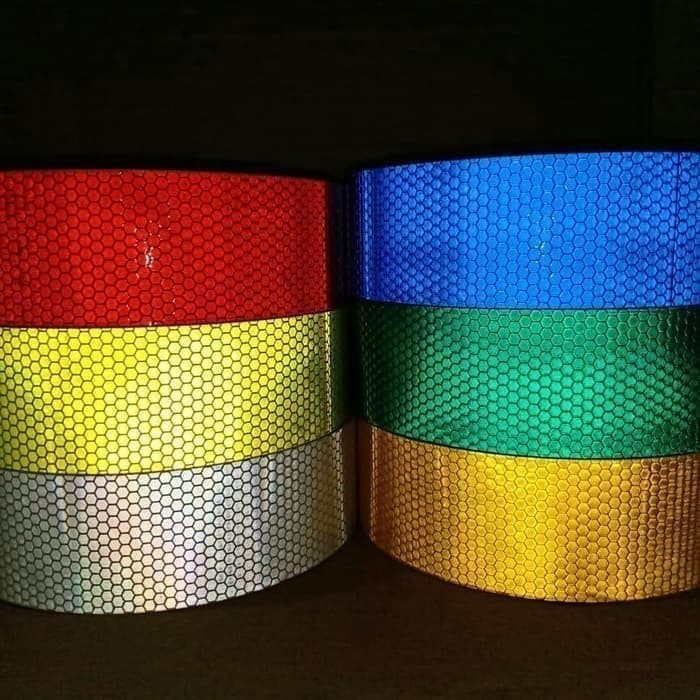 

sticker reflective tape 2 x50 mtr- sarang tawon