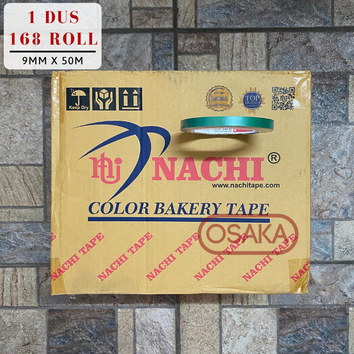 

1 Dus Isi 168pcsIsolasi Buah Bag Neck Sealer Nachi Hijau 9mm x 50m