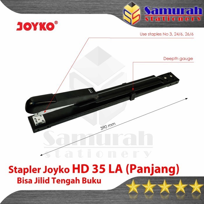 

Stapler HD 35LA Panjang / Mesin Staples JIlid Tengah HD35 LA