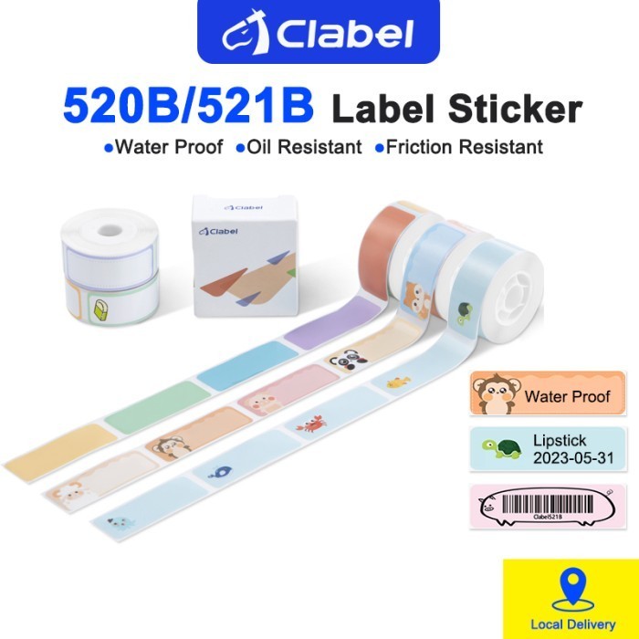 

CLABEL 520B Thermal Label Sticker Paper Animal 14x40x110pcs