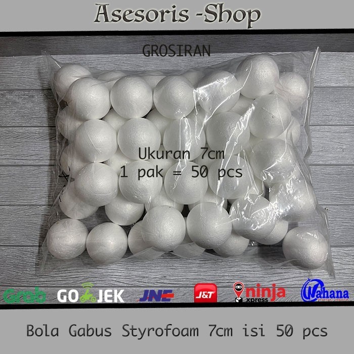 

la Gabus Styrofoam ukuran 7cm isi 50pcs