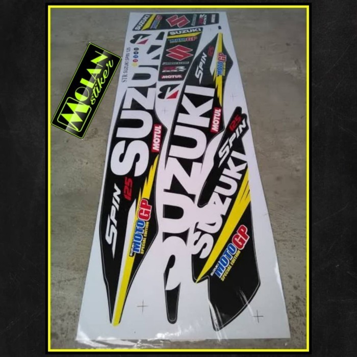 Bagus Sticker / Striping Variasi Suzuki Spin 125 (Edisi Gp) Termurah