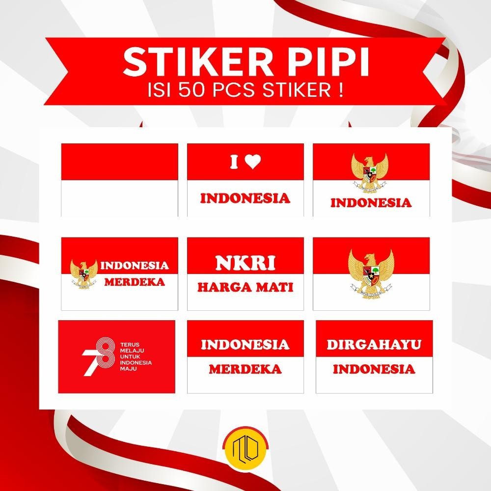 

FGH ( ISI 120 PCS ) STIKER PIPI MERAH PUTIH / STIKER BENDERA INDONESIA 17 AGUSTUS / DIRGAHAYU INDONESIA / TEMPELAN PIPI BENDERA /STIKER PIPI MERAH PUTIH MOTIF I LOVE / Sticker Pipi HUT RI Bendera Merah Putih / Stiker Kemerdekaan Indonesia / Pancasila / I