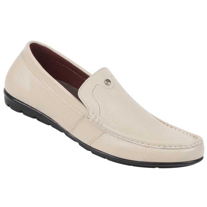 Zeintin- Sepatu Pantofel Pria Slip On Formal Bahan Kulit Asli Ks 7419